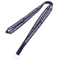 Navy Blue 3/8" (10mm) Polyester lanyard